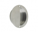 ZOO HARDWARE ZAS41SS HALF MOON FLUSH PULL 90mm DIA SATIN STAINLESS STEEL