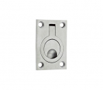 ZOO HARDWARE FLUSH RING PULL 62mm x 44mm SATIN STAINLESS ZAS42SS EACH