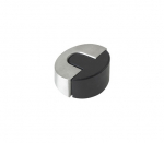 ZAS87SS DOOR STOP FLOOR MOUNTED SLOPED SATIN STAINLESS