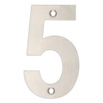 102mm STAINLESS STEEL NUMERAL ZSN05BSS 5