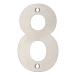 102mm STAINLESS STEEL NUMERAL ZSN08BSS 8