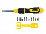 Stanley STA068010 Multibit Ratchet Screwdriver & 10 Bits