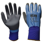 SCAN WATERPROOF LATEX GLOVES SIZE 10 SCAGLOLATWPX