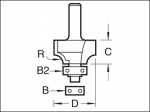 TREND BEARING GUIDED OVOLO & ROUND OVER 6.3mm C076 1/4" TC