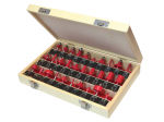 Faithfull FAIRBS30 Router Bit Set of 30 TCT 1/4in Shank