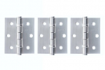 Atlantic 3" Ball Bearing Hinge Satin Chrome set of 3