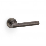 Spitfire Lever on Round Rose Reeded Style Dark Bronze PVD