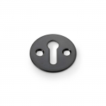 A&W Standard Profile Victorian Escutcheon Black Powder Coat AW399BLK