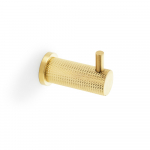 AW775SBPVD Brunel Knurled Coat Hook Satin Brass PVD