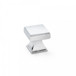 JESPER SQUARE CUPBOARD KNOB 30mm POLISHED CHROME
