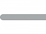 Bullnose Window Large End Cap White