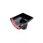 Freeflow Round Stopend Outlet Black