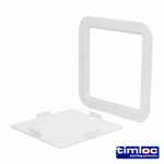 WHITE PLASTIC ACCESS PANEL PANEL 205 X 205