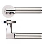 MILAN LEVER ON ROUND ROSE POL NICKEL/SATIN SS ZPZ030PNSS