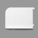 WHITE SHELF END 150mm LEFT HAND