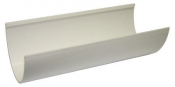 FLOPLAST HI-CAP GUTTER RGH4 WHITE 4 metre
