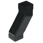 FLOPLAST RBS5 BLACK ADJUSTABLE SQUARE OFFSET BEND