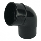 OFFSET BEND 92 1/2o HALF ROUND RB1 BLACK