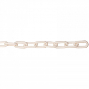 WHITE POLYTHENE CHAIN 8.0mm PER METRE sold per metre