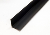 PLASTIC ANGLE BLACK 25mm x 25mm x 2440mm