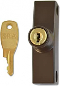 ERA 802-22 BROWN SNAPLOCK WOODEN 1 lock + 1 cut key