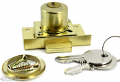 DRAWER LOCK EB 2 KEYED ELECTRO BRASSED