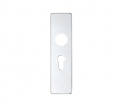 Zoo Hardware ZAA1P Euro Cover Plates 178x44mm Satin Aluminium 47.5mm