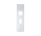 Zoo Hardware ZAAIOPSAP Oval Cover Plates 178x44mm Satin Aluminium 48.5mm