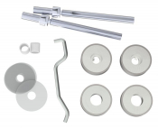 Eurospec BBF1019SSS Back-to-Back Fixing Pack Satin Stainless Steel