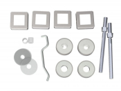 Eurospec BBF1022SSS Back to Back Fixing Pack Satin Stainless Steel