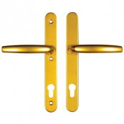 HOPPE Atlanta 92mm 3 Hole Fix UPVC Lever Furn Gold