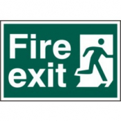 FIRE EXIT MAN RIGHT SAV 400mm x 200mm