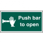 PUSH BAR TO OPEN RPVC 300mm x 150mm