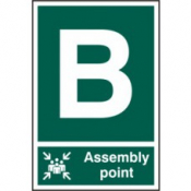 ASSEMBLY POINT B PVC 200mm x 300mm