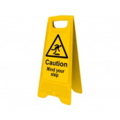 HEAVY DUTY A-BOARD     4705 CAUTION MIND YOUR STEP