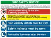 SITE SAFETY COMPOSITE SIGN RPVC 800mm x 600mm