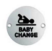 EUROSPEC BABY CHANGE SYMBOL 76mm SEX1019BSS BRIGHT STAINLESS STEEL
