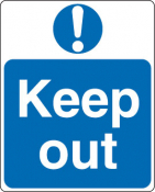 inchKeep Outinch Sign