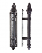 Foxcote Foundries FF19 Round Pull Handle On Backplate 64mm x 305mm