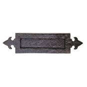 Carlisle Brass Ludlow Black Antique LF5255 Fleur De Lys Letter plate