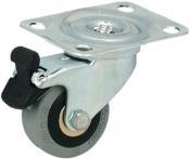 HAFELE SINGLE WHEEL CASTOR SWIVEL WITH BRAKE,WHEEL 50-75mm 60mm PLATE FIXING 663.16.920each