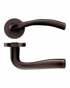 SIENA ROUND ROSE LEVER FURN ZPZ050FB FLORENTINE BRONZE
