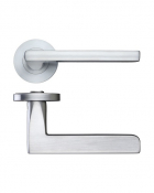 Zoo Hardware ZPZ070 SC Venice Lever On Round Screw on Rose Satin Chrome