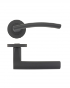 AMALFI ROUND ROSE LEVER FURN ZPZ080OMB OSCURO MATT BLACK