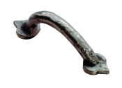 FINGERTIP FTD1068B PE FLEUR DE LYS HAMMERED PULL HANDLE PEWTER