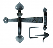 BW5545 Beeswax Gothic Thumb Latch Handle Set