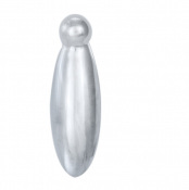 Covered Peardrop Escutcheon AQ45SC (Satin Chrome)