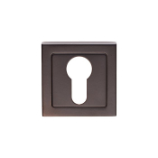SSE1405SSS SQUARE EURO ESCUTCHEON MATT BLACK EACH