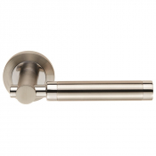 Carlisle Brass Eurospec Steelworx SWL1006 Duo Astoria Lever On Round Rose