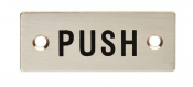 EUROSPEC PULL SYMBOL 75mmx30mm FPA1301SSS SATIN STAINLESS STEEL